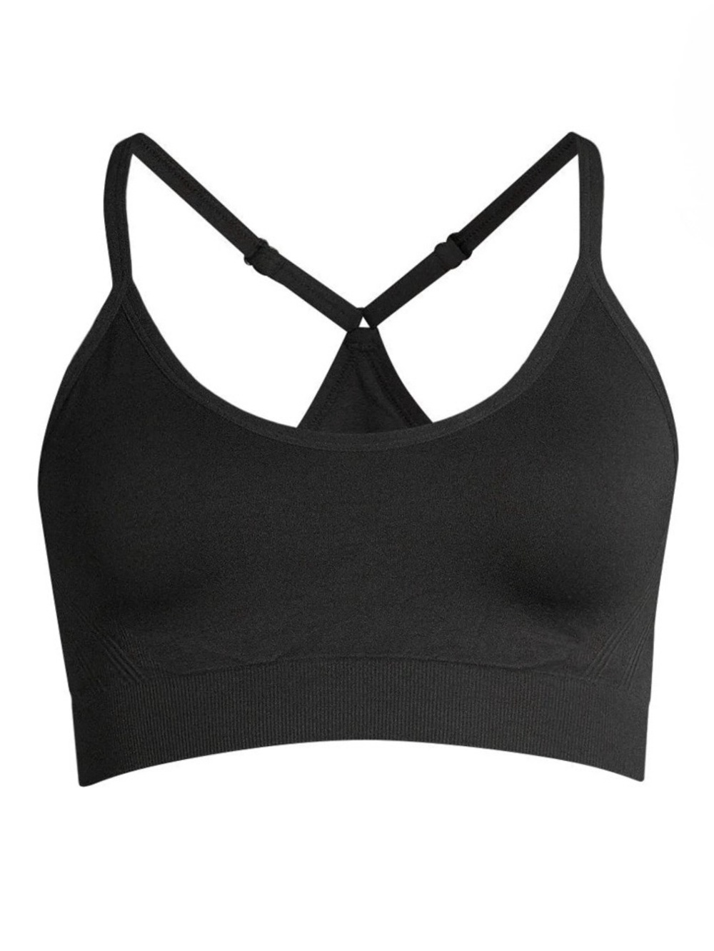 Avia Seamless Cami Sports Bra Black NWT